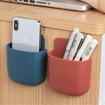 Wall-mounted Hanging Storage Box Punch-free Remote Control Storage Rack Drawer Organizer Table Pen Holder Home Save Space Basket